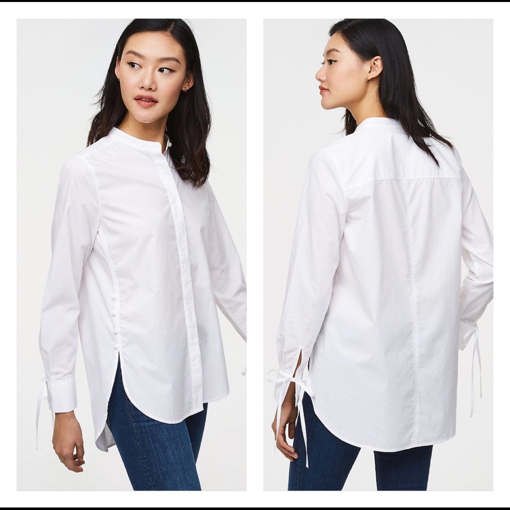 NWT Loft side button tunic top